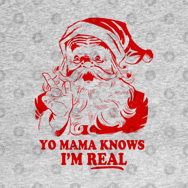 Yo Mama Knows I'm Real Hilarious Santa by analogdreamz